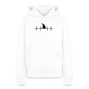 Shark Shark Fin Bite White Shark Whale Shark Shark - Women’s Premium Organic Hoodie - white - Front - Julia (174cm)