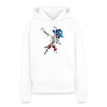 Dabbing Piraten Skelett Augenklappe Piratenschiff - Frauen Premium Bio Hoodie - Weiß - Vorne - Julia (174cm)