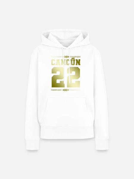 Cancun 22 - Frauen Premium Bio Hoodie - Weiß