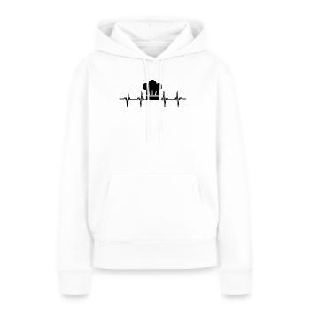 Kocher Koch Köchin Küche Restaurant Bar Bistro - Frauen Premium Bio Hoodie - Weiß - Vorne - Julia (174cm)