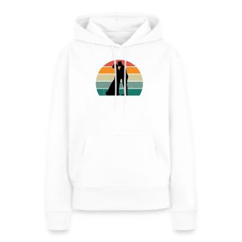 Heiraten Heirat Hochzeit Freund Freundin Ehe Liebe - Frauen Premium Bio Hoodie - Weiß - Vorne - Julia (174cm)