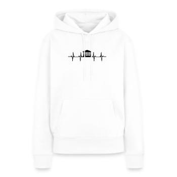 Politician Politician Society Makes Politics - Women’s Premium Organic Hoodie - white - Front - Julia (174cm)