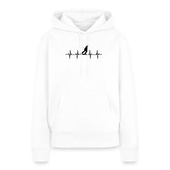 ski ski skier skier winter snow mountains - Women’s Premium Organic Hoodie - white - Front - Julia (174cm)