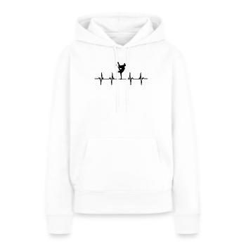 danseur danse mouvement mouvement mouvement couple - Sweat à capuche Premium bio Femme - blanc - Devant - Julia (174cm)