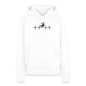 danseur danse mouvement mouvement mouvement couple - Sweat à capuche Premium bio Femme - blanc - Devant - Julia (174cm)