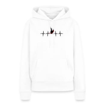 danseur danse mouvement mouvement mouvement couple - Sweat à capuche Premium bio Femme - blanc - Devant - Julia (174cm)