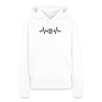 Volleyballerin Schmetterball Volley Volleyball - Frauen Premium Bio Hoodie - Weiß - Vorne - Julia (174cm)