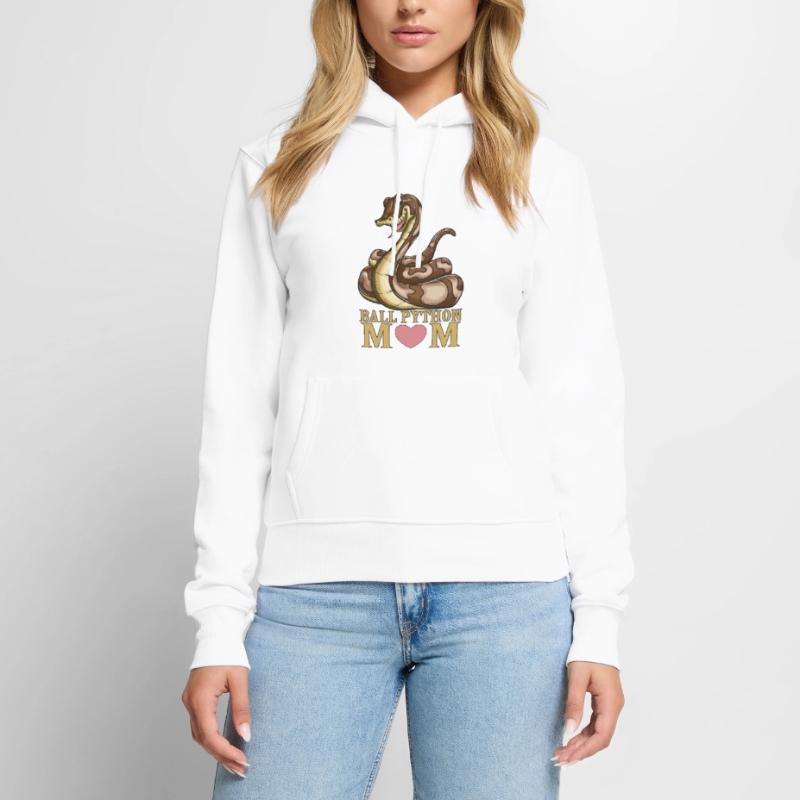 Snake Lover Snake Reptile Ball Python Mom Women’s Premium Organic Hoodie
