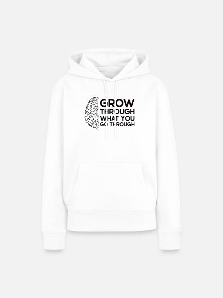 Schlaganfall Survivor Schlaganfall Bewusstsein - Frauen Premium Bio Hoodie - Weiß