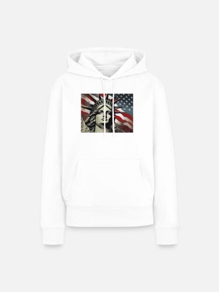 Freiheitsstatue - Frauen Premium Bio Hoodie - Weiß