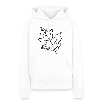 Maple Maple Leaf Maple Leaf Tree Forest Forest - Women’s Premium Organic Hoodie - white - Front - Julia (174cm)