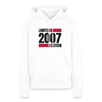 Limited edition 2007 - Frauen Premium Bio Hoodie - Weiß - Vorne - Julia (174cm)
