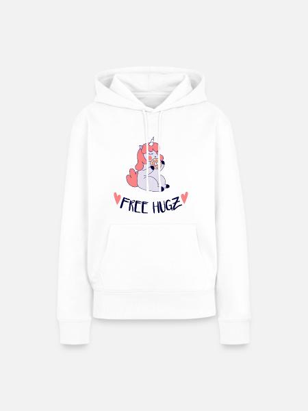 Kinderklamotten Mädchen Strampler Babyparty - Frauen Premium Bio Hoodie - Weiß