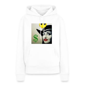 Dollar Girl - Women’s Premium Organic Hoodie - white - Front - Julia (174cm)