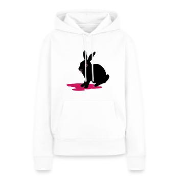 Vampinchen - Frauen Premium Bio Hoodie - Weiß - Vorne - Julia (174cm)