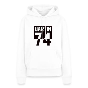 Bartin 74 - BARTINLI - present gift idea - Women’s Premium Organic Hoodie - white - Front - Julia (174cm)