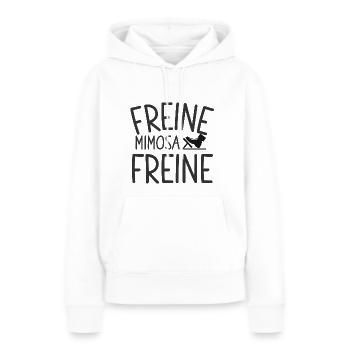 Freine mimosa freine humour film culte - Sweat à capuche Premium bio Femme - blanc - Devant - Julia (174cm)