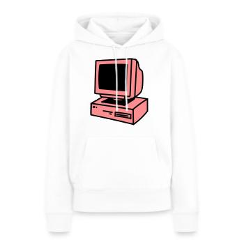Computer - Women’s Premium Organic Hoodie - white - Front - Julia (174cm)