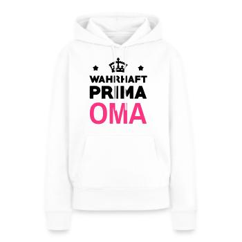 Großmütter / Oma / Mami / Großmutter / Mamy - Frauen Premium Bio Hoodie - Weiß - Vorne - Julia (174cm)