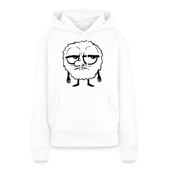 Dessin animé Monstres Roulez des yeux - Sweat à capuche Premium bio Femme - blanc - Devant - Julia (174cm)