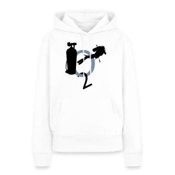 Diving - Frauen Premium Bio Hoodie - Weiß - Vorne - Julia (174cm)