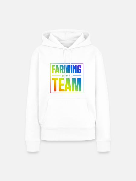 Farming Team - Frauen Premium Bio Hoodie - Weiß