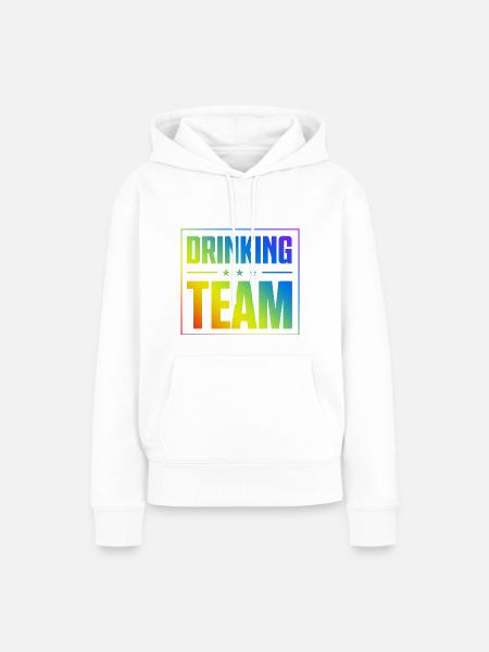 Drinking Team - Frauen Premium Bio Hoodie - Weiß