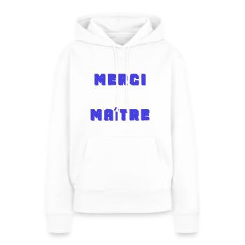 VIELEN DANK. DANKE. VIELEN DANK. JAHRESTAG. GEBURT. - Frauen Premium Bio Hoodie - Weiß - Vorne - Julia (174cm)