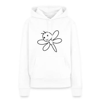 Libellule Libellule - Sweat à capuche Premium bio Femme - blanc - Devant - Julia (174cm)