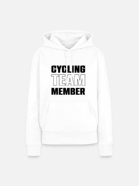 Cycling Team - Frauen Premium Bio Hoodie - Weiß