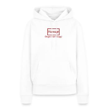 Massage Therapeut Geschenke Massage billiger als - Frauen Premium Bio Hoodie - Weiß - Vorne - Julia (174cm)