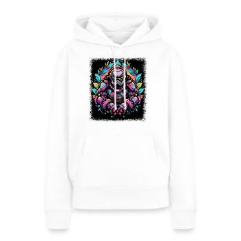 Team Cool Sloth Bible Verse Paresseux Vêtements Darth - Sweat à capuche Premium bio Femme - blanc - Devant - Julia (174cm)