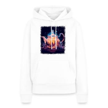 peace movement fun anti war child green statement - Frauen Premium Bio Hoodie - Weiß - Vorne - Julia (174cm)