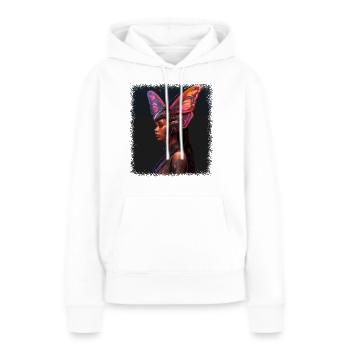 birthday present fauna insect butterfly quote bday - Frauen Premium Bio Hoodie - Weiß - Vorne - Julia (174cm)