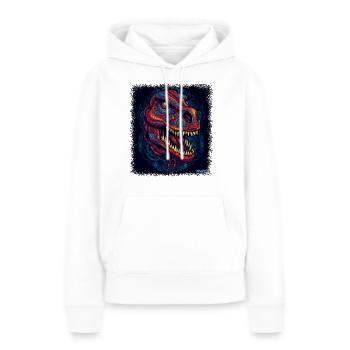 Blague Dictons Mignon Kangourou Costume Joey Cadeaux Rex - Sweat à capuche Premium bio Femme - blanc - Devant - Julia (174cm)