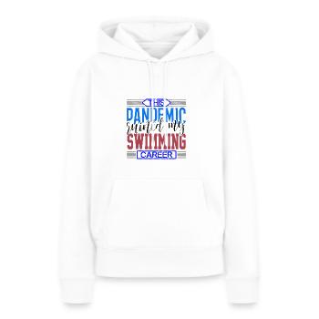 La pandémie de cadeaux de nageur a ruiné ma carrière de nageur - Sweat à capuche Premium bio Femme - blanc - Devant - Julia (174cm)