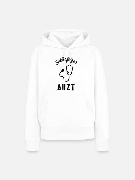 zukünftiger Arzt - Frauen Premium Bio Hoodie - Weiß