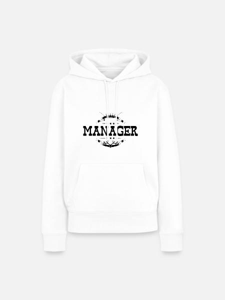 Manager Beruf - Frauen Premium Bio Hoodie - Weiß