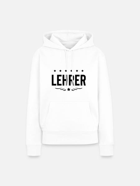 Lehrer Beruf - Frauen Premium Bio Hoodie - Weiß