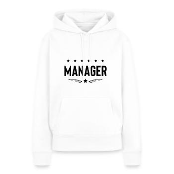 Manager Beruf - Frauen Premium Bio Hoodie - Weiß - Vorne - Julia (174cm)
