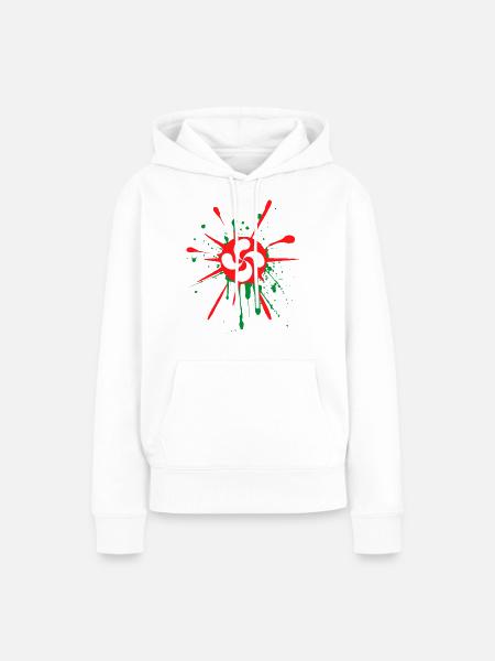 Baskische Quer - Frauen Premium Bio Hoodie - Weiß
