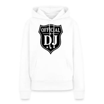 DJ Deejay Disc jockey Discjockey - Frauen Premium Bio Hoodie - Weiß - Vorne - Julia (174cm)