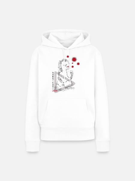 Ansteckungsgefahr - Frauen Premium Bio Hoodie - Weiß