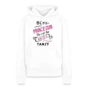 Sekretärin Büroprinzessin Sachbearbeiterin - Frauen Premium Bio Hoodie - Weiß - Vorne - Julia (174cm)