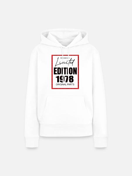 Limited Edition 1978 - Frauen Premium Bio Hoodie - Weiß
