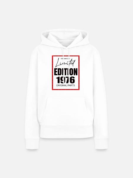 Limited Edition 1976 - Frauen Premium Bio Hoodie - Weiß