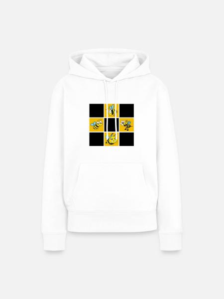 Bienen - Frauen Premium Bio Hoodie - Weiß
