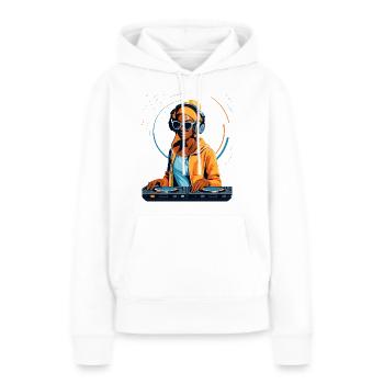 Le mix parfait pour votre musique - Sweat à capuche Premium bio Femme - blanc - Devant - Julia (174cm)