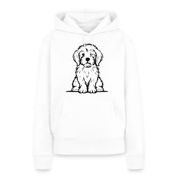 Doodle Puppy - Women’s Premium Organic Hoodie - white - Front - Julia (174cm)