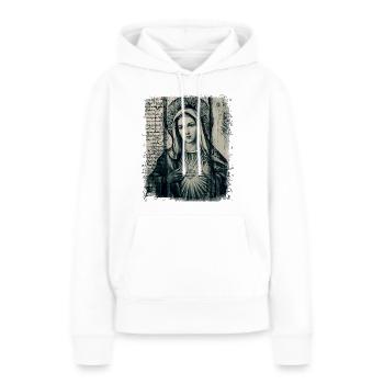 Heilige Maria Maria Madonna Mariana Jungfrau Maria Heilige - Frauen Premium Bio Hoodie - Weiß - Vorne - Julia (174cm)